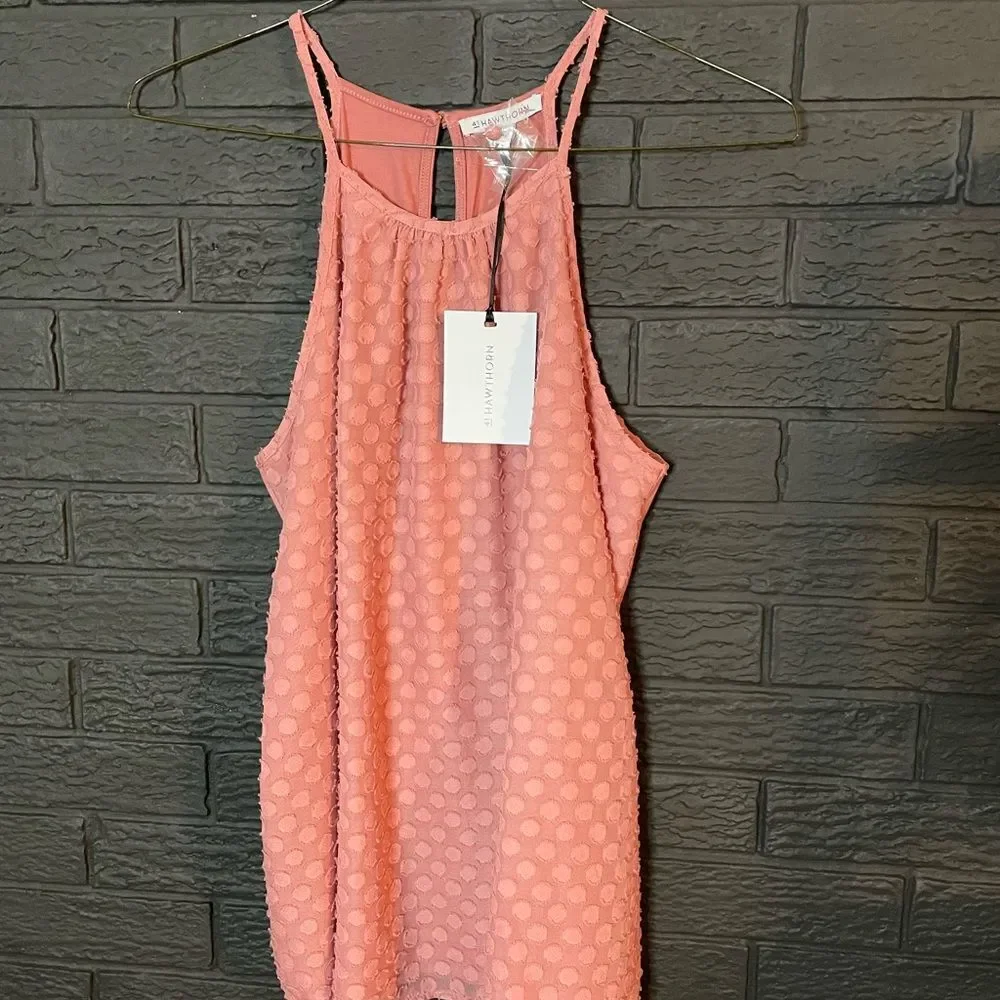 NWT! 41 Hawthorn Textured Pink Sleeveless Top - Large - Picture 1 of 5